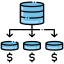 Icon representing secure and fast hosting server solution